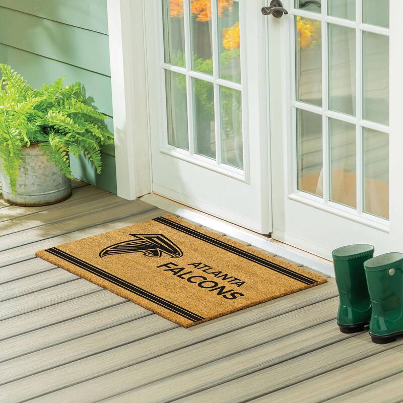 Atlanta Falcons Monochrome Indoor/Outdoor Coir Door Mat