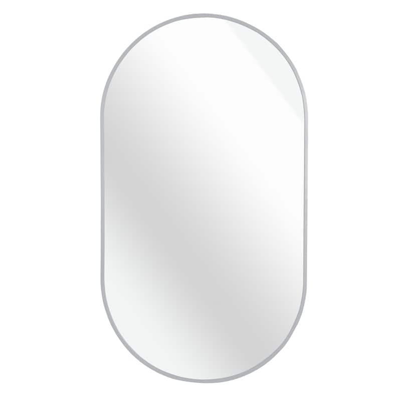 20 x 33 Inch Metal Oval Mirror,the frame is made of high quality aluminum alloy