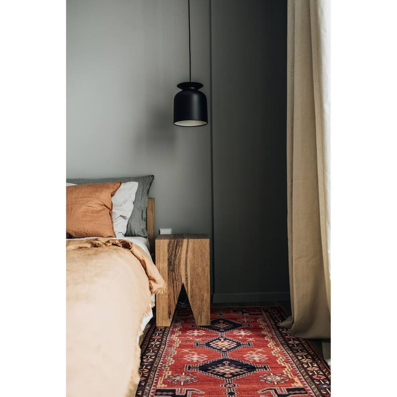 ECARPETGALLERY Hand-knotted Konya Anatolian Red Wool Rug - 5'1 x 8'6