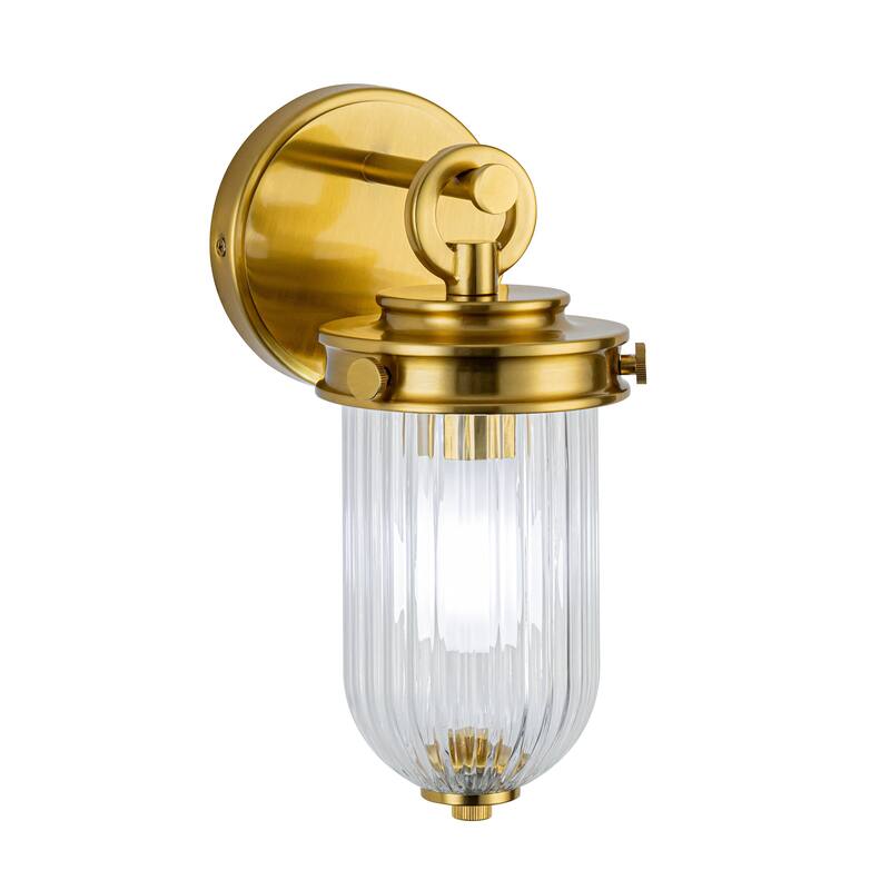 Artcraft Myla 1-Light Wall Sconce - Vintage Brass