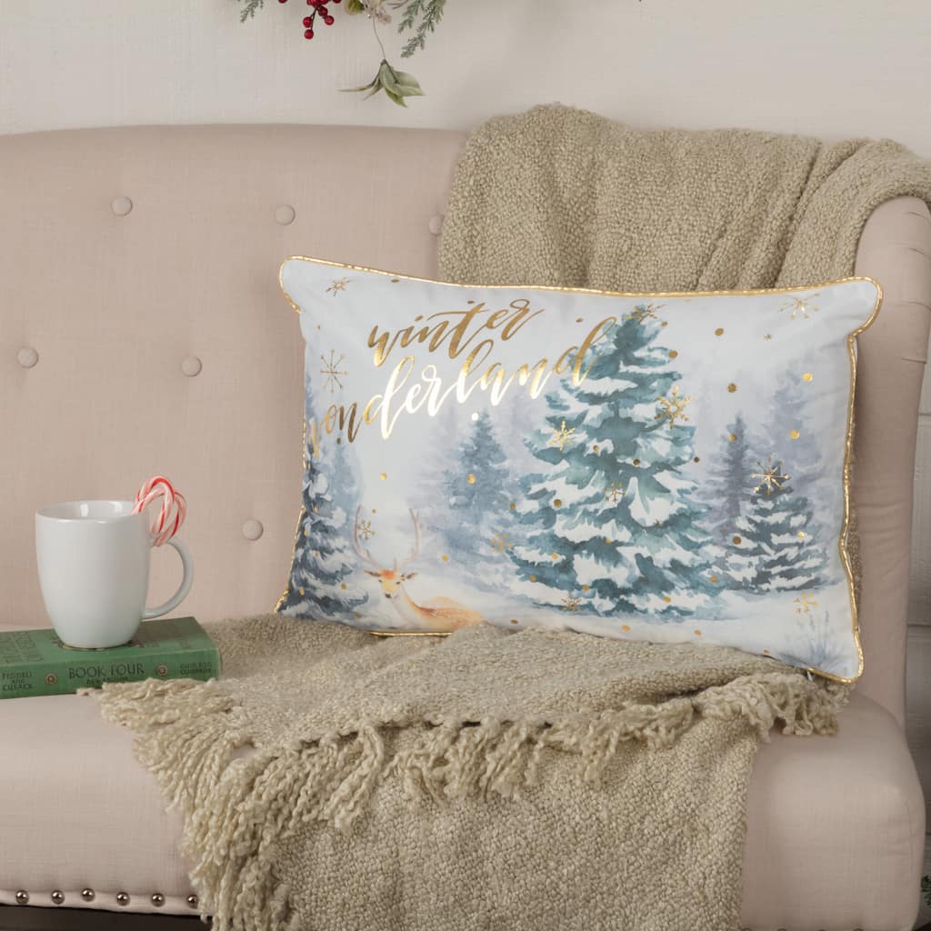 Winter Wonderland Pillow 14x22