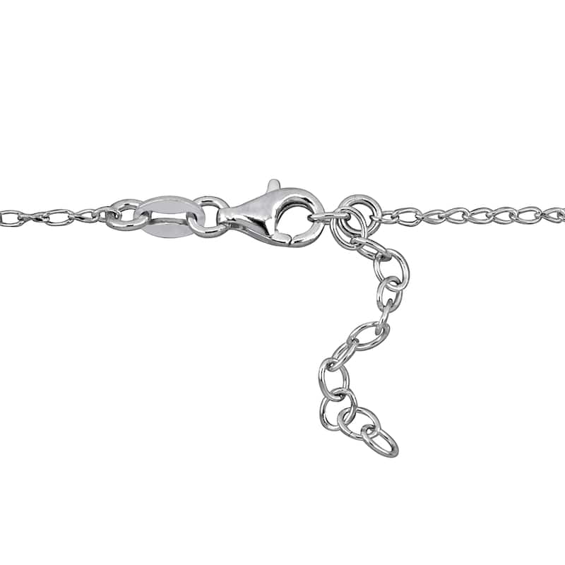 Miadora 4.5mm Heart Link Necklace in Sterling Silver