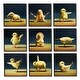 preview thumbnail 1 of 17, Stupell Yoga Chicks Funny Farm Animals Tranquil Stretching Birds 9pc Multi Piece Framed Wall Art Set - Multi-Color