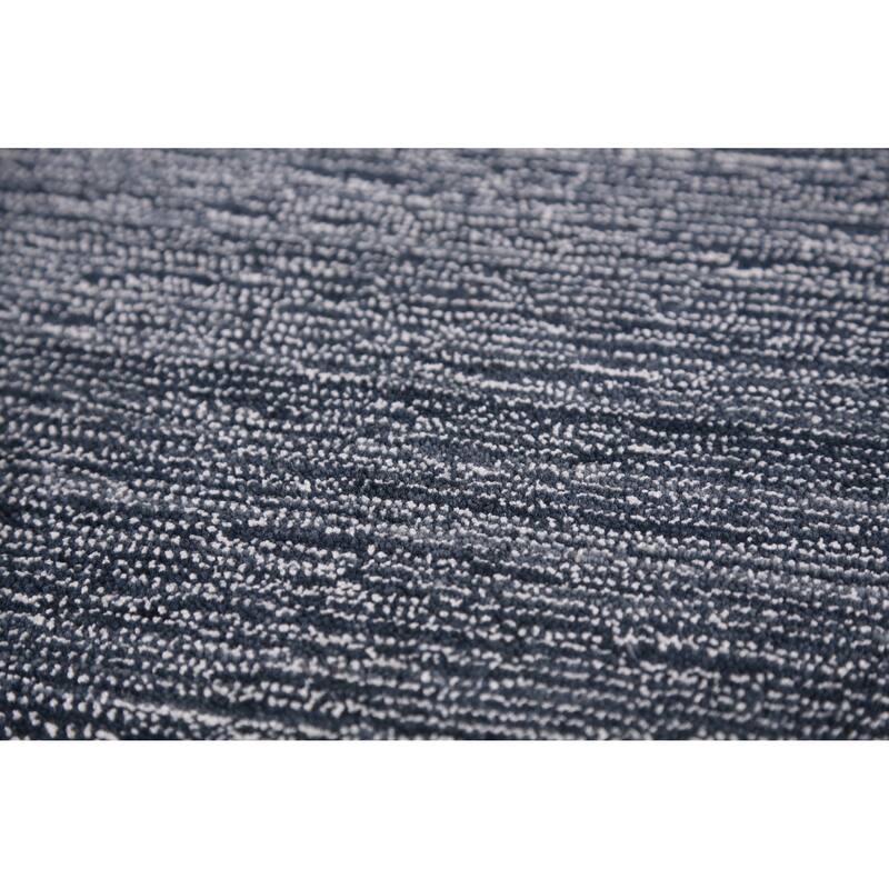 Hand Knotted Oriental 100% Wool Carpet Tribal Animal Pictorial Navy Blue & Blues Gabbeh Area Rug - 7' 7'' X 5' 3''