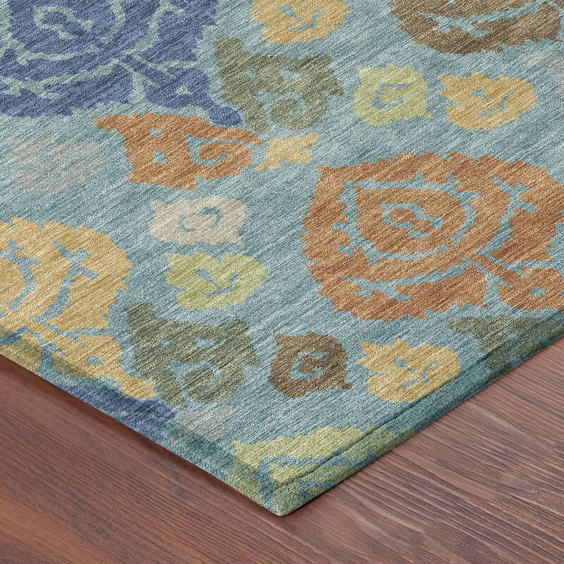 Machine Washable Indoor/ Outdoor Casual Zona Chantille Rug