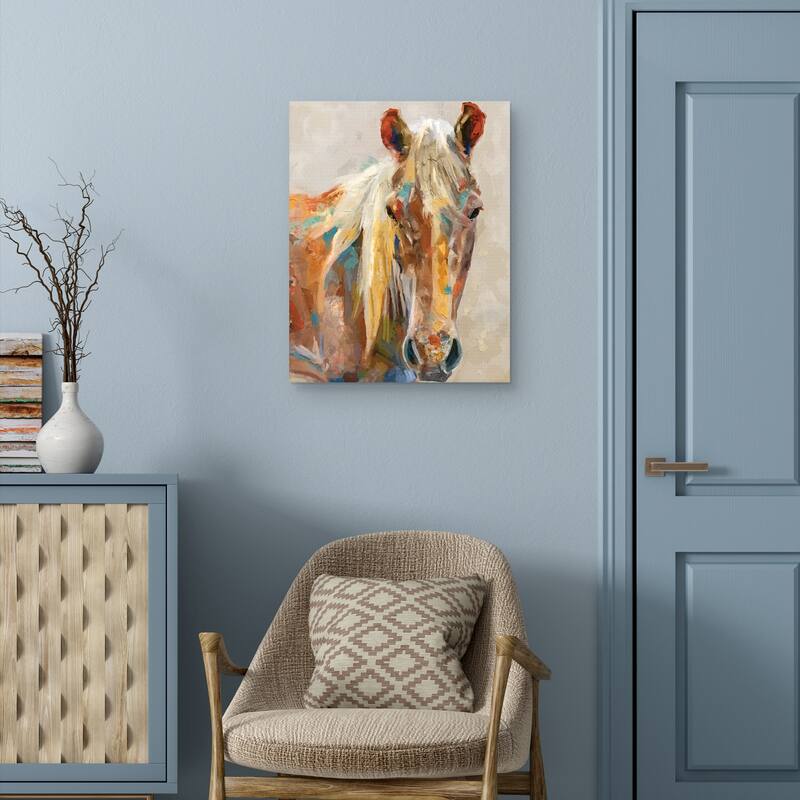 Equine Portrait by Studio Arts Canvas Art Print