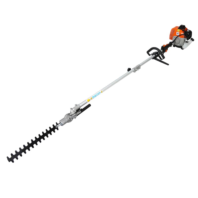 4 in 1 Multi-Functional Trimming Tool, 52CC 2-Cycle Garden Tool System with Gas Pole Saw, Hedge Trimmer, Grass Trimmer
