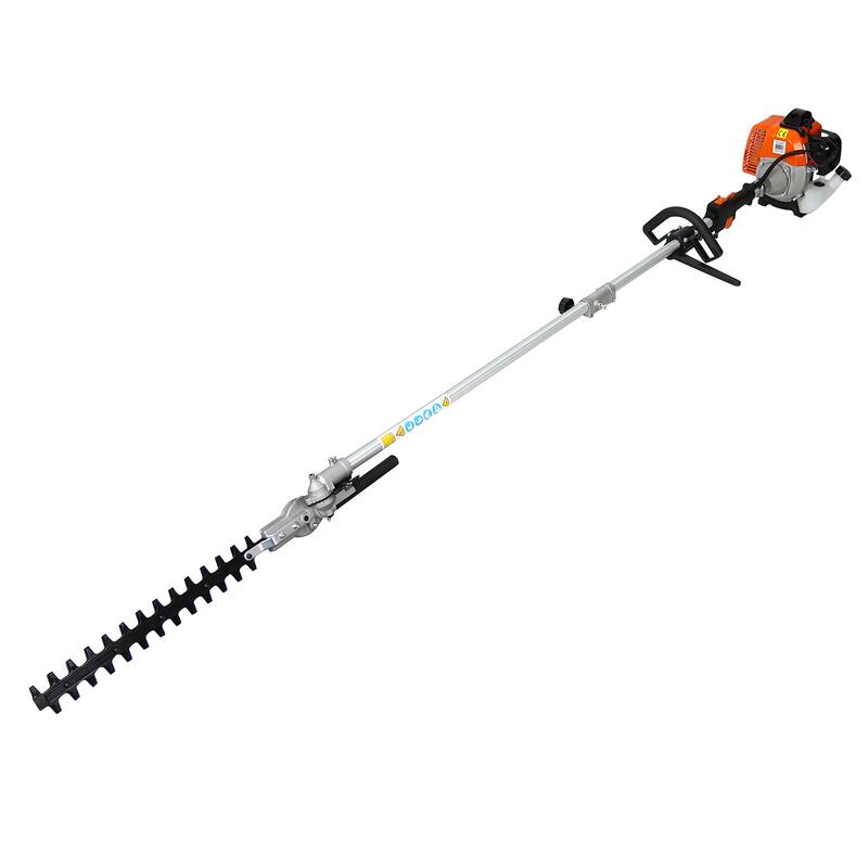 Gasoline 55.7cc Multi-Purpose Garden Trimming Tool Set with Recoil Start Hedge Trimmer and Brush Cutter - N/A