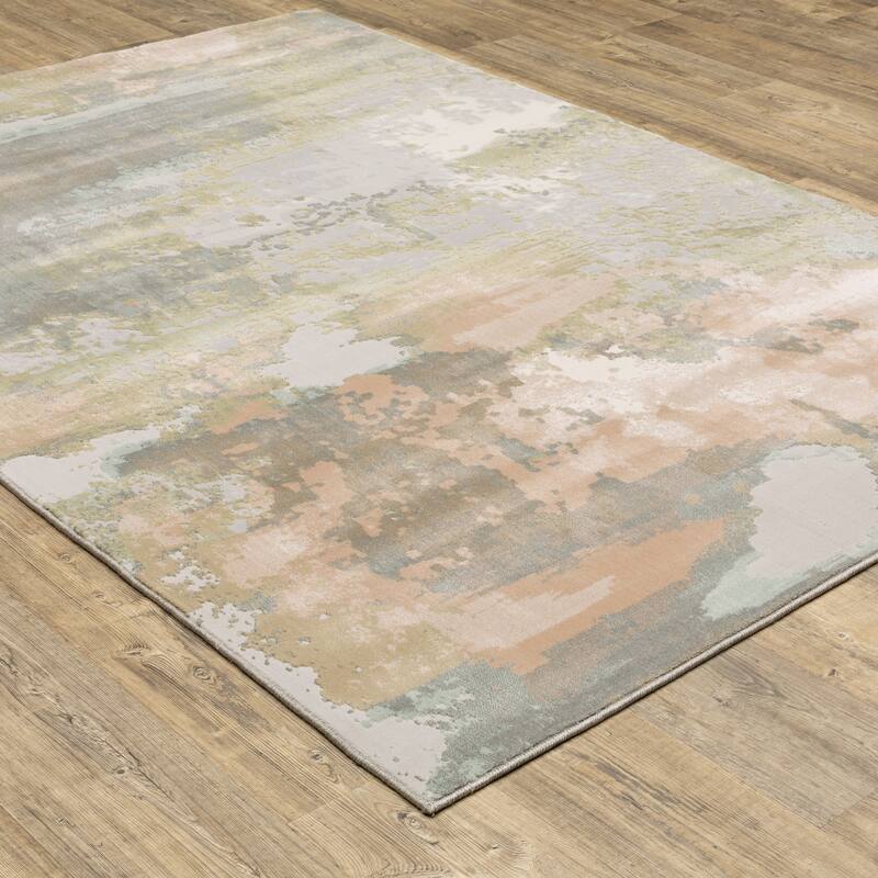 Style Haven Cosette Distressed Abstract High-Low Pile Area Rug