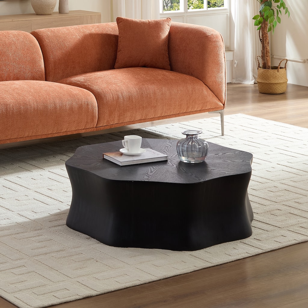 Modern Flower Petal-shaped Coffee Table Floor Center Table