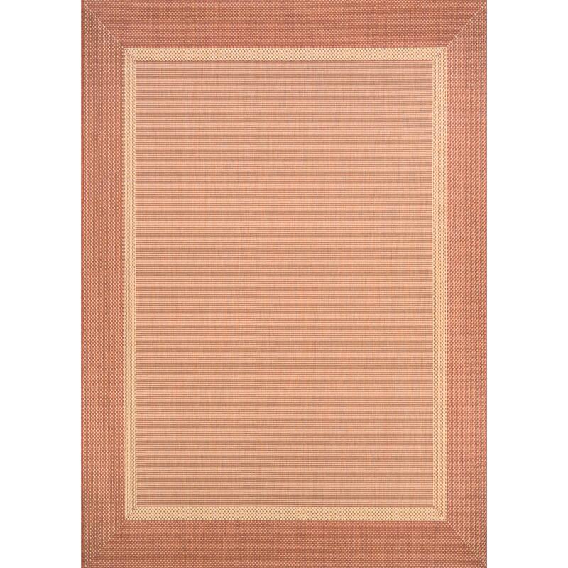 Pergola Channel Indoor/ Outdoor Area Rug - 5'3" x 7'6" - Terracotta