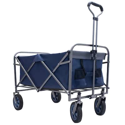 Outdoor Garden Multipurpose Micro Collapsible Beach Trolley Cart Camping Folding Wagon