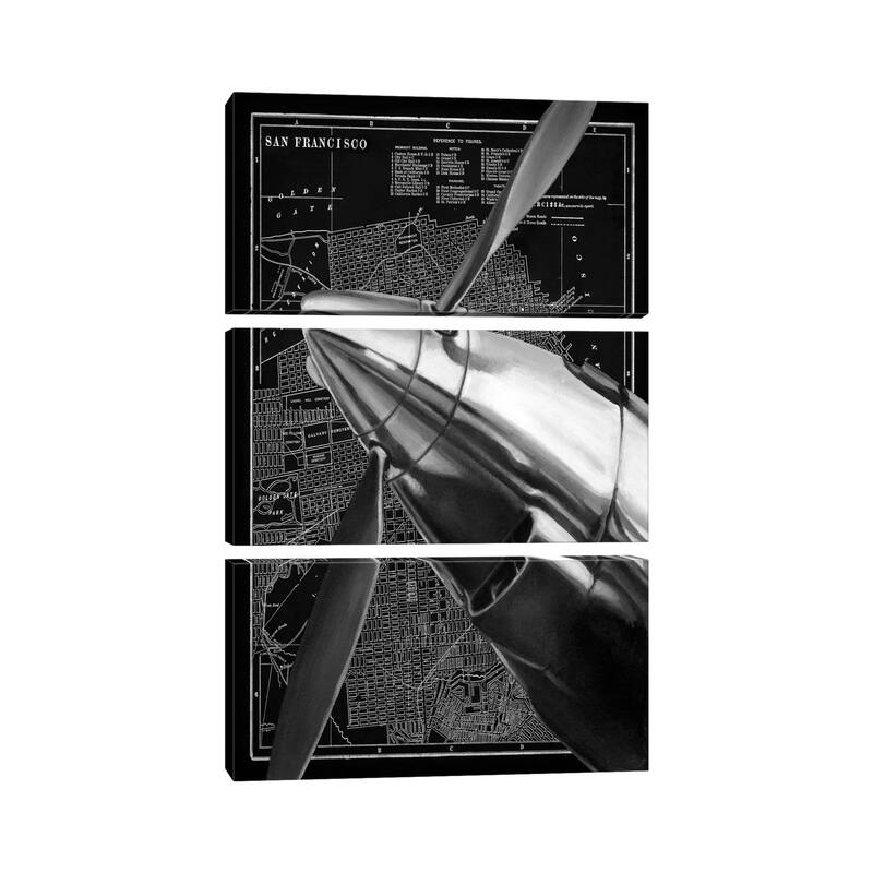 iCanvas "Vintage Plane II" by Ethan Harper 3-Piece Canvas Wall Art Set