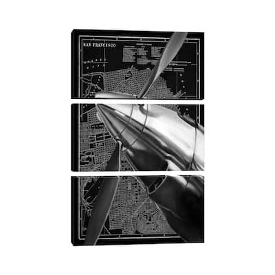 iCanvas "Vintage Plane II" by Ethan Harper 3-Piece Canvas Wall Art Set