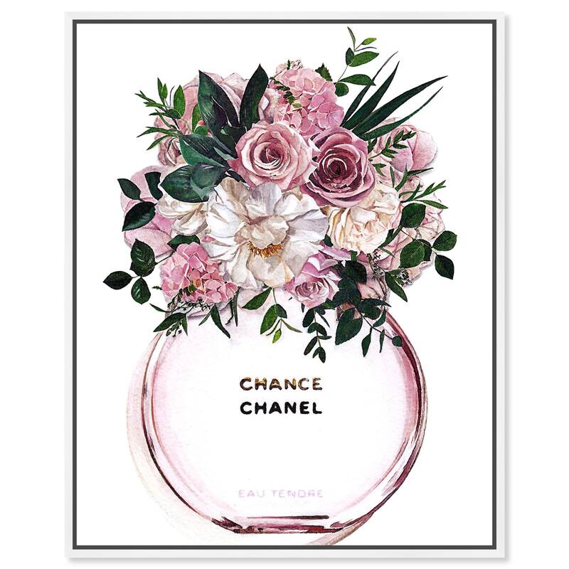 Floral Chance Fragrance Canvas by Art Remedy - White - 16" x 20"