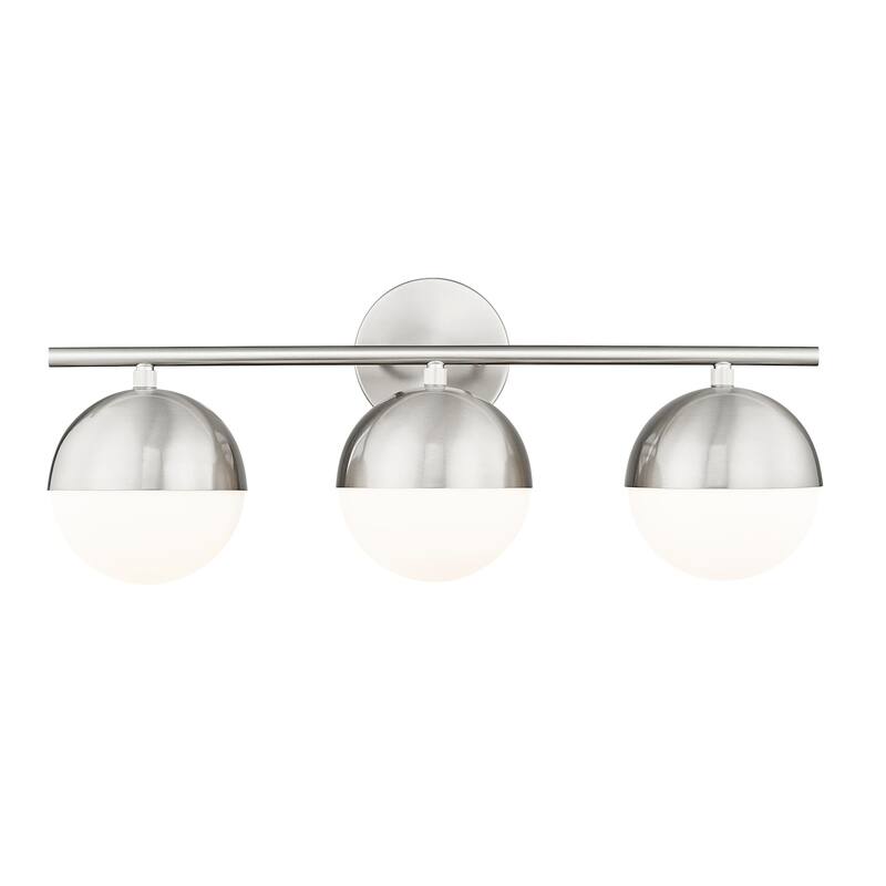 Z-Lite 7517-3V Realm Sphere 3 Light 24" Wide Vanity Light - Brushed Nickel