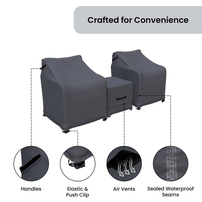 Forever Patio Outdoor Wicker Furniture Cover For Conversation Set - 34 x 24 x 23