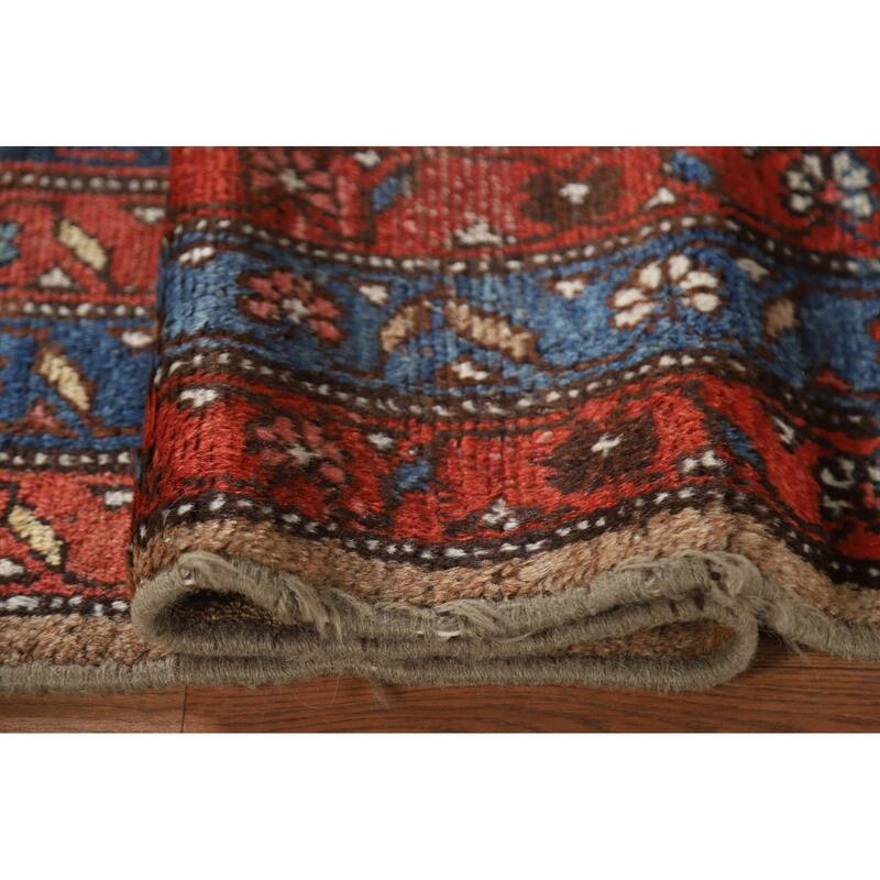 Antique Heriz Bakhshayesh Persian Area Rug Hand-Knotted Wool Carpet - 4'6"x 7'9"