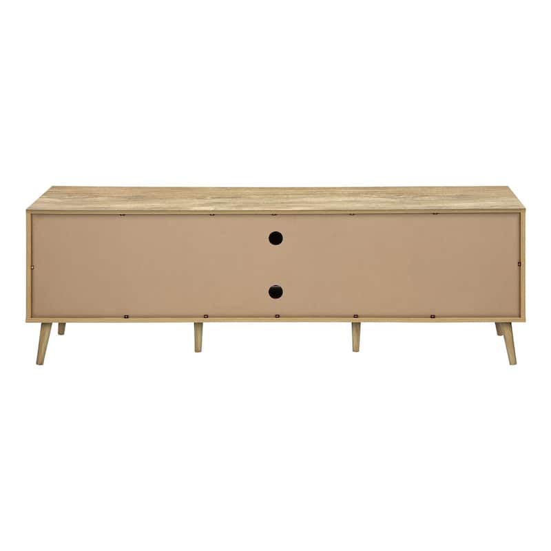 Tv Stand, 72 Inch, Console, Media Entertainment Center, Storage Drawers, Storage Cabinet, Brown Laminate, Transitional