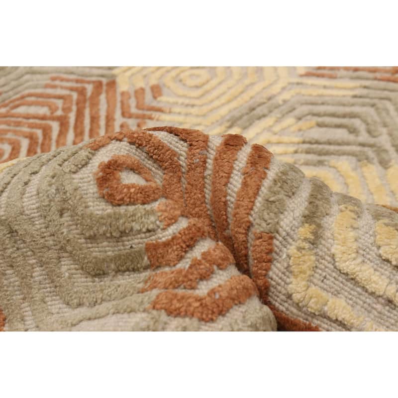ECARPETGALLERY Hand-knotted Tangier Copper Wool Rug - 5'2 x 7'11