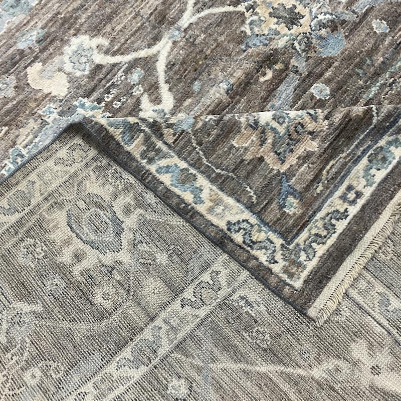 HERAT ORIENTAL Handmade Vegetable Dyed Oushak Wool Rug - 10'3" x 13'
