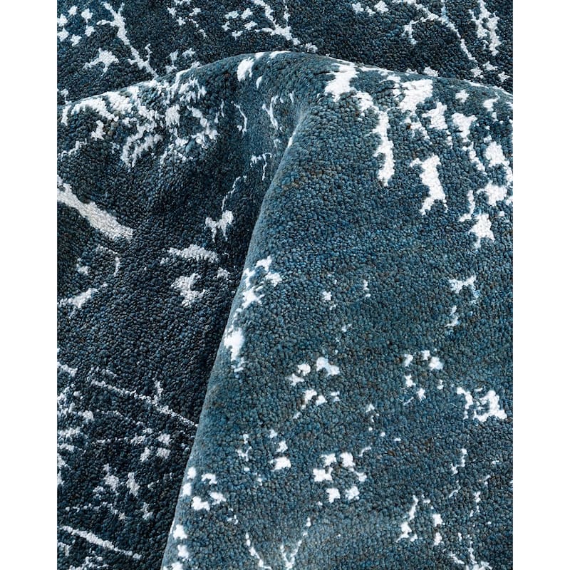 Ikat One-of-a-Kind Hand-Knotted Area Rug, Green - 7' 10" x 10' 3"