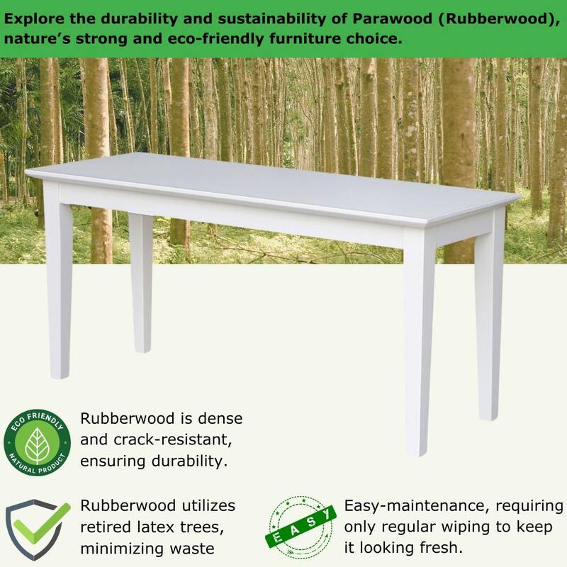 Shaker Style Bench - 39" x 14" - 39" x 14"