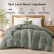 preview thumbnail 32 of 77, All Season Lightweight & Medium Weight White Goose Feather Down Comforter Duvet Insert California King - Medium Weight Sage Green