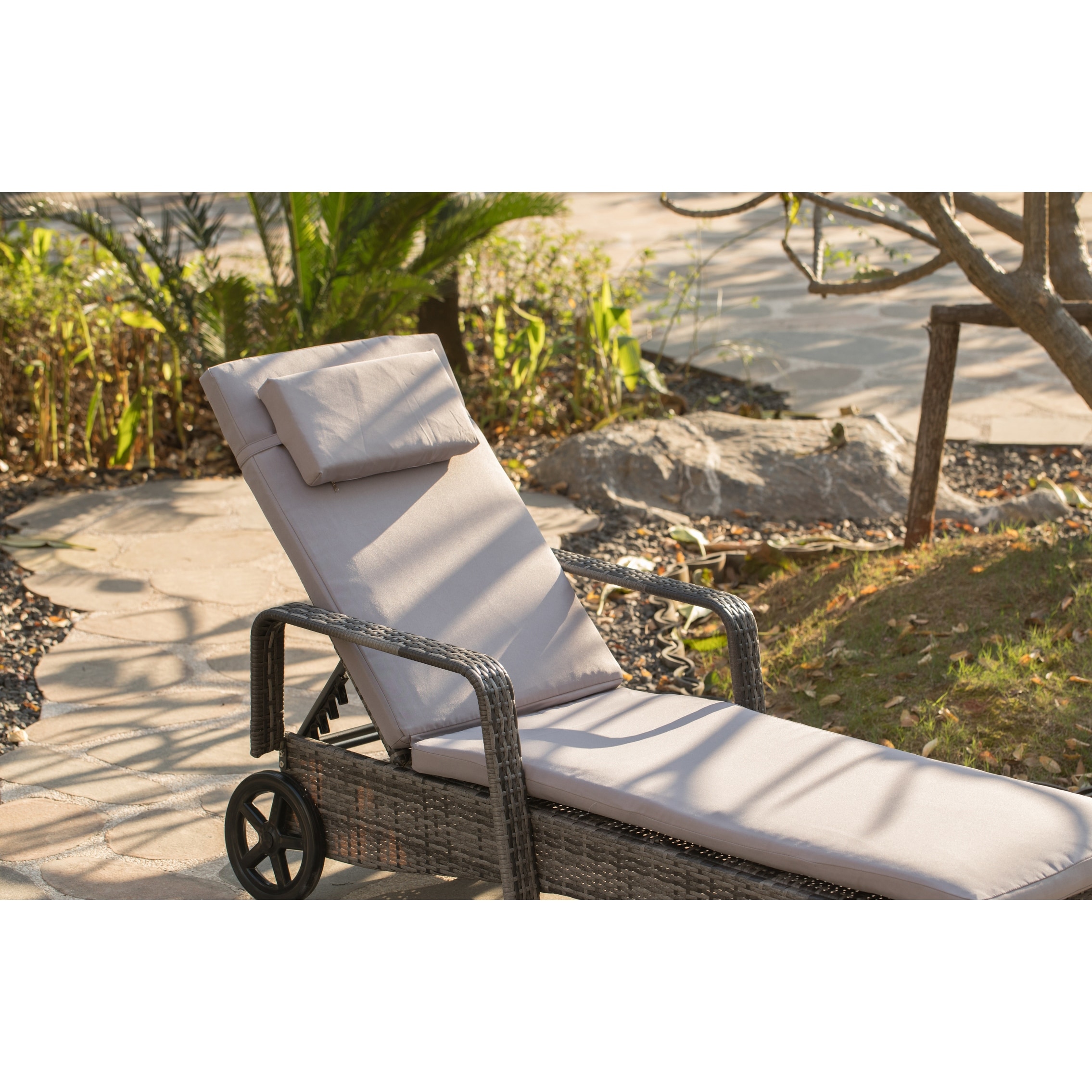 rattan sun lounger b and q