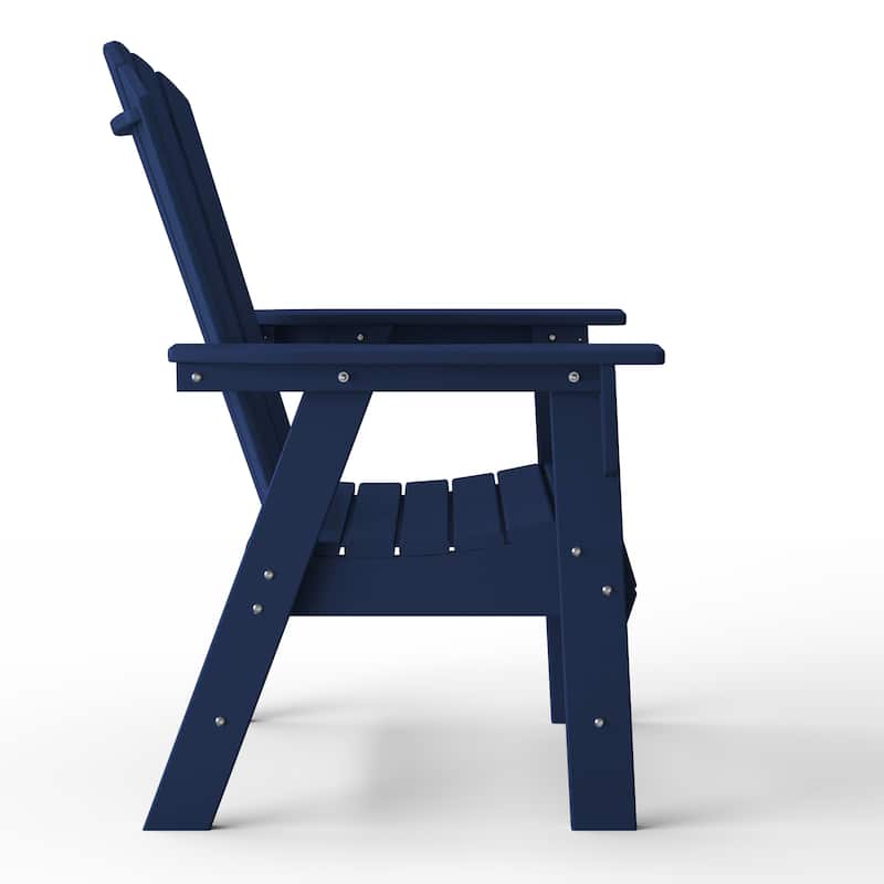 Altura Hdpe All Weather Outdoor Patio Adirondack Dining Chair