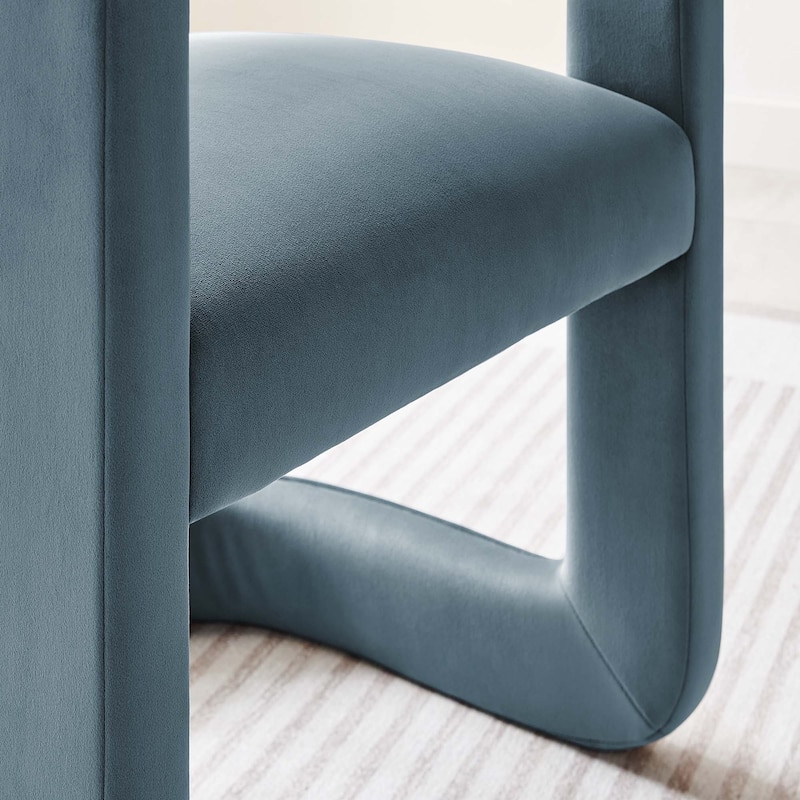 Bowie Performance Velvet Barrel Accent Chair