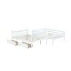 preview thumbnail 16 of 18, Bunk Bed with 2 Storage Drawers Under Bed,Detachable Beds,Full over Full for Bedroom