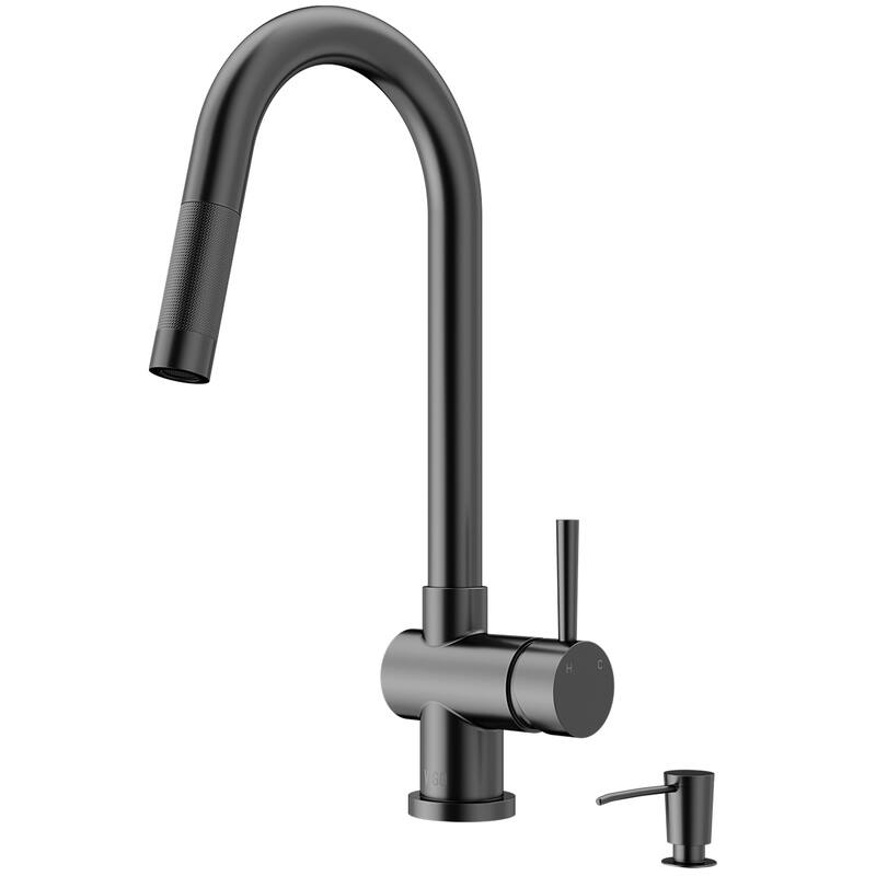 VIGO Gramercy 17" H Single Handle Pull-Down Spout Kitchen Faucet