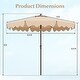 preview thumbnail 17 of 23, Costway 9 FT Patio Umbrella 2-Tier Market Table Umbrella with