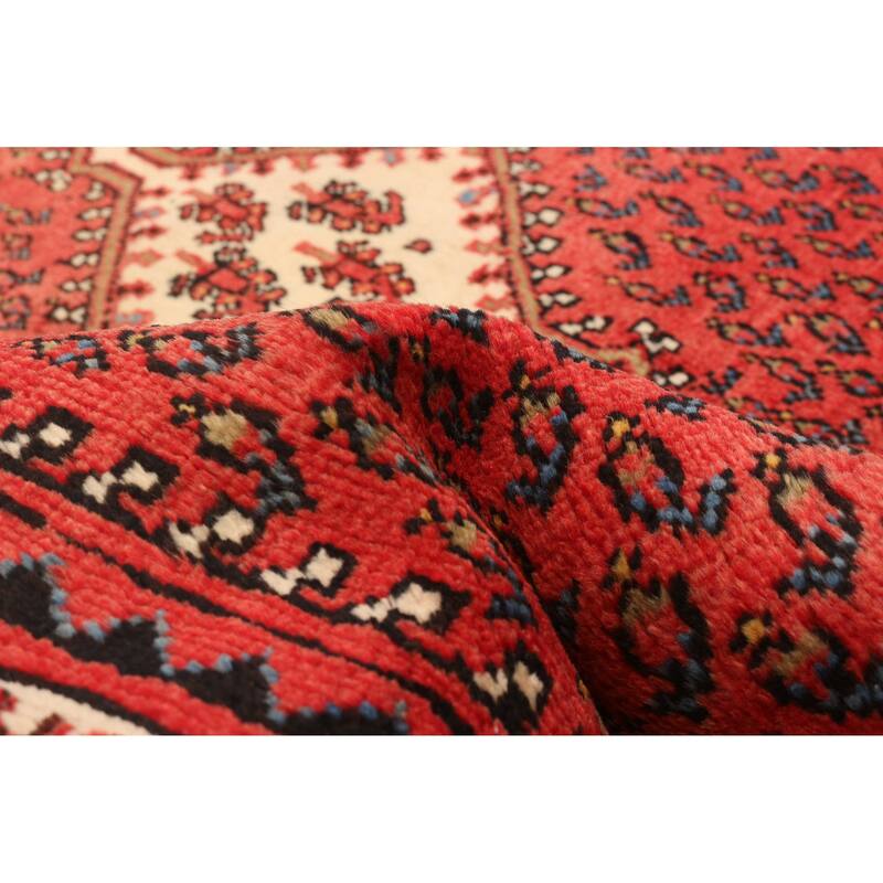 ECARPETGALLERY Hand-knotted Andelz Red Wool Rug - 4'2 x 6'11