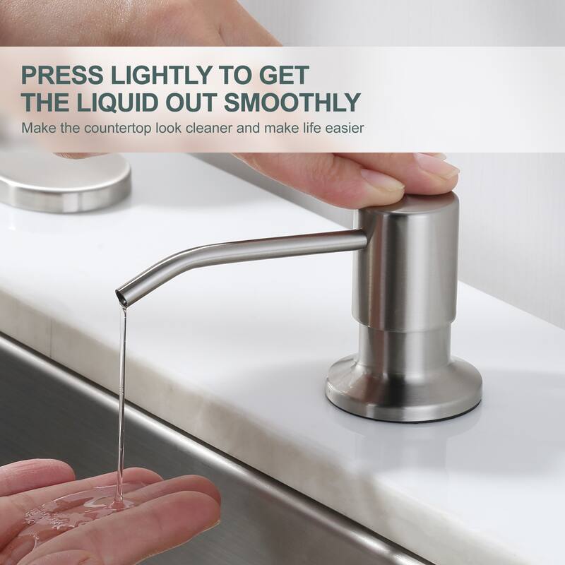 WOWOW Pull Down Sprayer Kitchen Faucet with Soap Dispenser