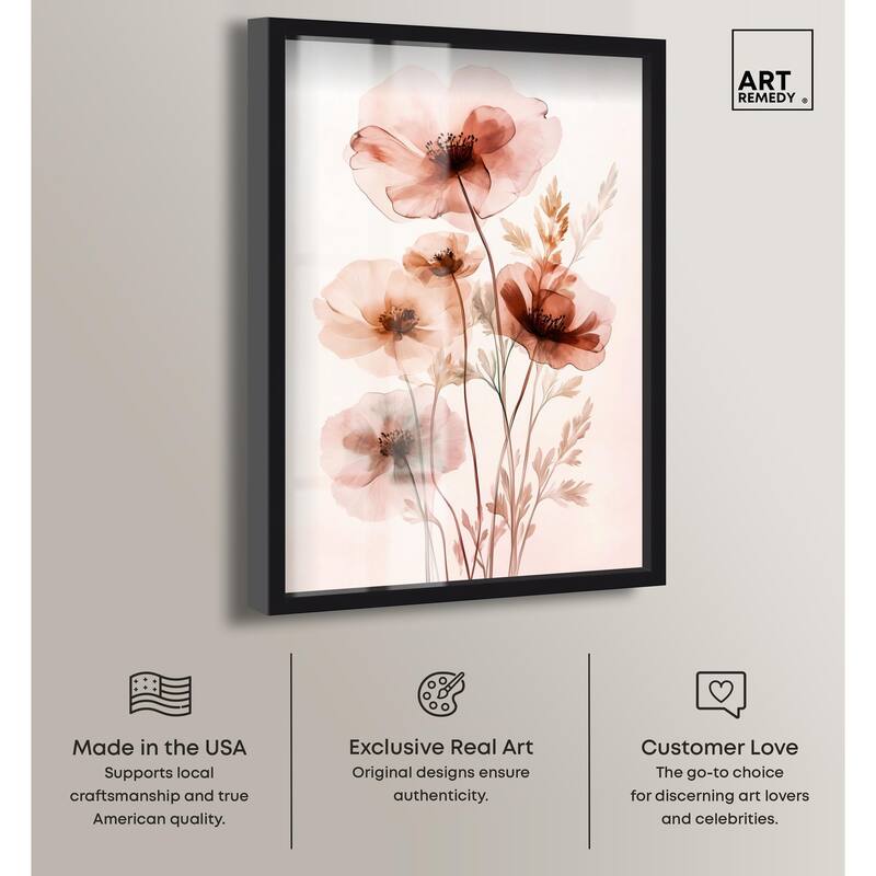 Petal Dye III Shadowbox by Art Remedy