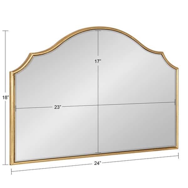 dimension image slide 9 of 14, Kate and Laurel Leanna Framed Arch Wall Mirror