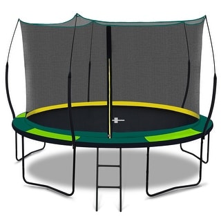 Recreational Trampolines with Enclosure with Patented Fiberglass Net Poles