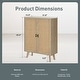 preview thumbnail 26 of 36, Rattan Drawer Accent Storage Cabinet for Living Room