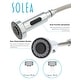 preview thumbnail 5 of 6, SAFAVIEH Solea Arcadia Stainless Steel Dual Function Pull-Down Spray Kitchen Faucet - 8.1" x 2.1" x 17"