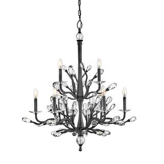Fredrick Ramond FR46809 Eve 9 Light 33" Wide LED Crystal Candle Style