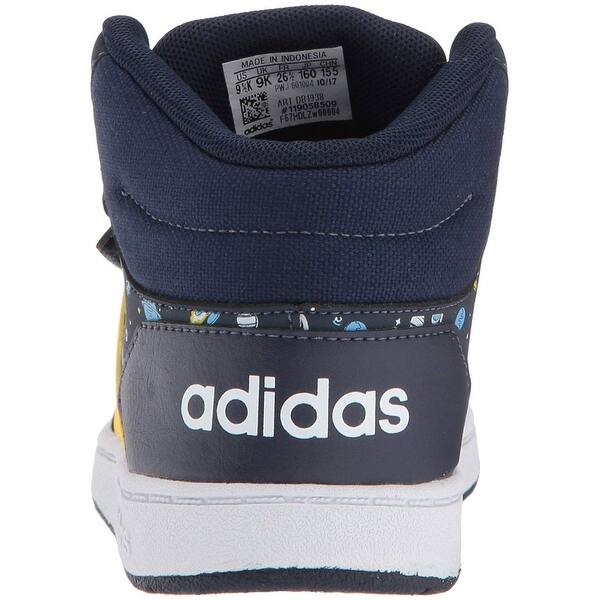 Shop Adidas Children Shoes Hoops Mid 2 01 Overstock 25560026 Black White Red 5