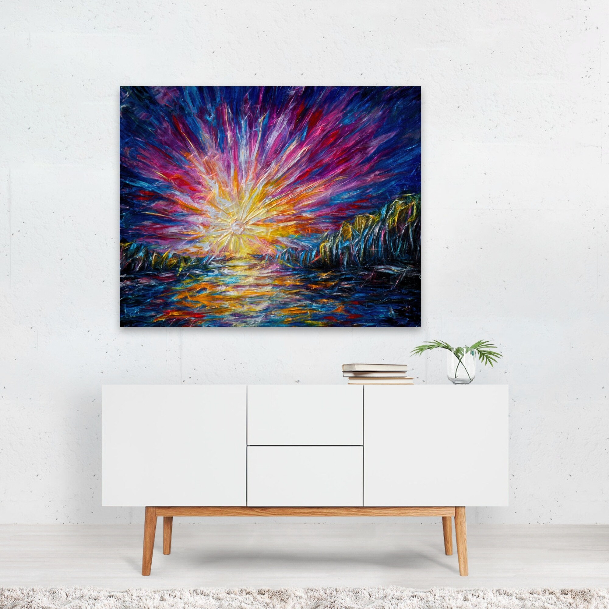Shop Denver Colorado Abstract Beach Clouds Canvas Wall Art Print Overstock 31469027