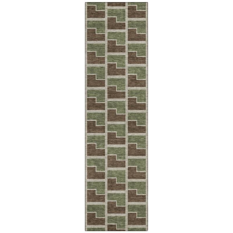 Machine Washable Indoor/ Outdoor Modern Cody Chantille Rug