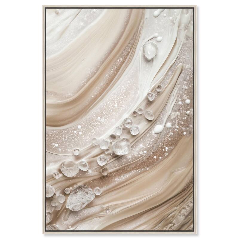 Viscous Veils II Canvas by Art Remedy - Silver - 30" x 45"