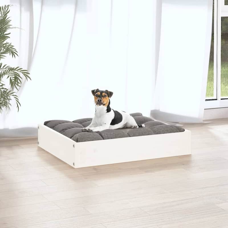 vidaXL Dog Bed 20.3"x17.3"x3.5" Solid Wood Pine - 20.3" x 17.3" x 3.5"