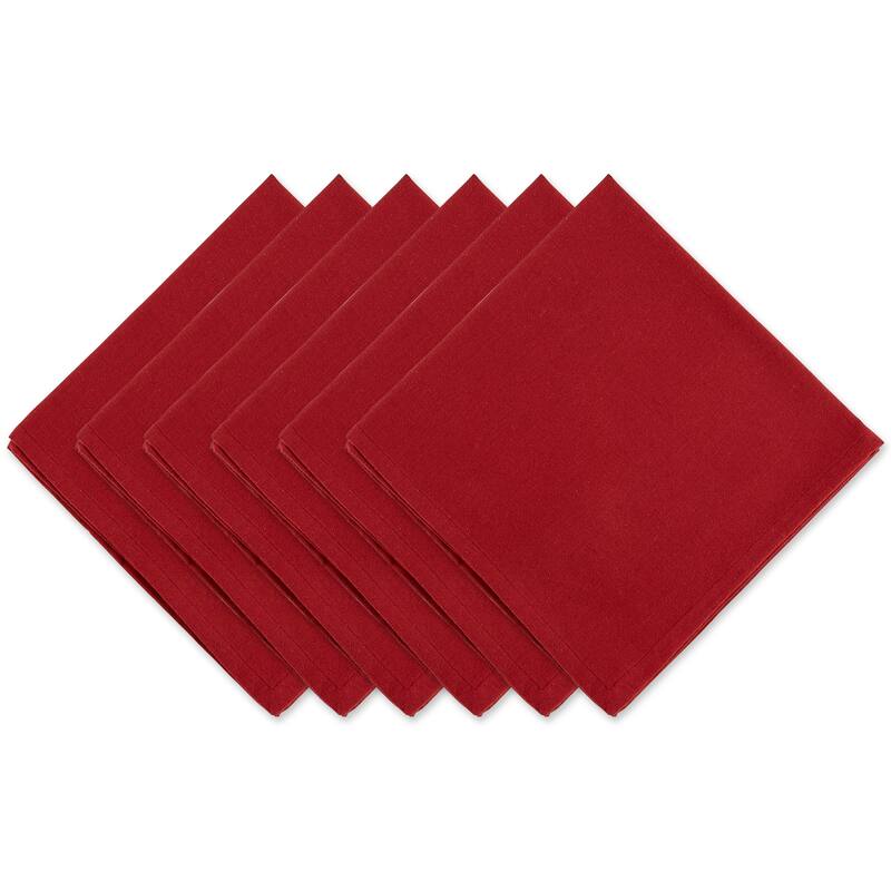 DII Solid Cotton Napkin Set/6