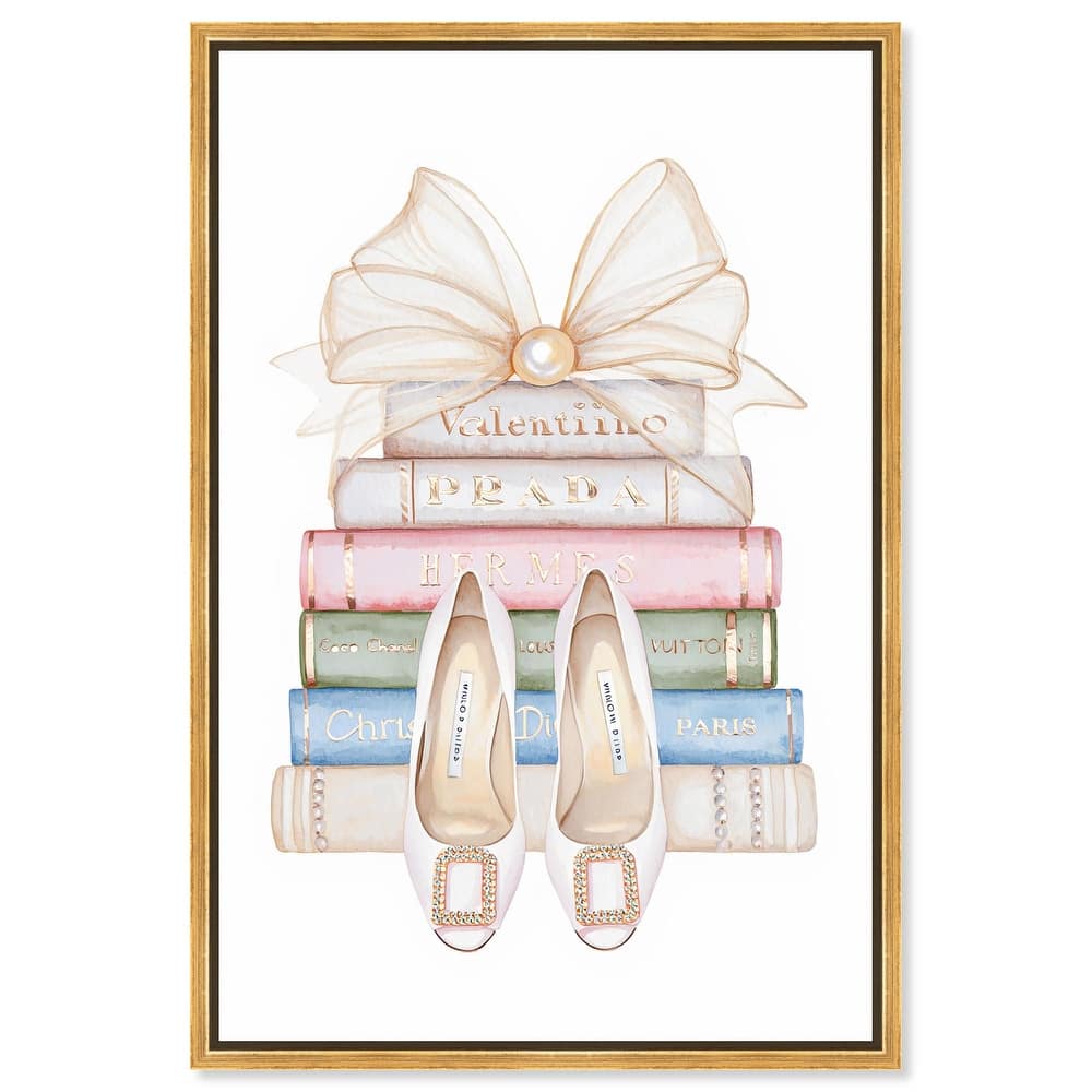 Bow And Buckles Canvas by Art Remedy