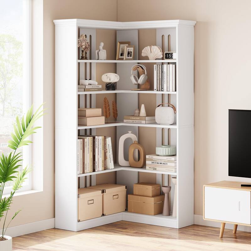 Farmhouse Bookshelf Corner